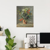 Bloemen in een vaas - Auguste Renoir Fine Art Poster (Thuiskantoor)