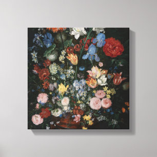 Bloemen in een vaas - Jan Brueghel Canvas Afdruk