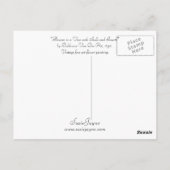 Bloemen in een Vaas met schalen en insecten Briefkaart (Achterkant)