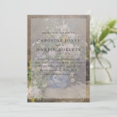 Bloemen in een vaas.  olieverf op doek. Kunst Kaart (Staand voorkant)