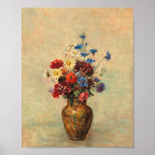 bloemen in een vaas poster (Voorkant)