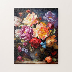 Bloemen in een vaas puzzel legpuzzel