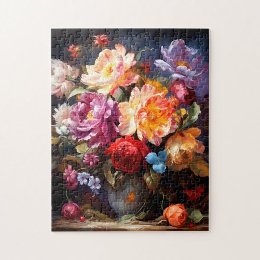 Bloemen in een vaas puzzel legpuzzel (Verticaal)