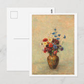 Bloemen in een vaas schilderij briefkaart (Voorkant / Achterkant)