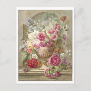 Bloemen in een vaas Schilderij Briefkaart