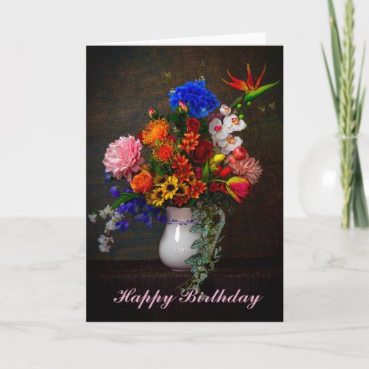 Bloemen in een Vaas Stilleven Kaart (Voorkant)