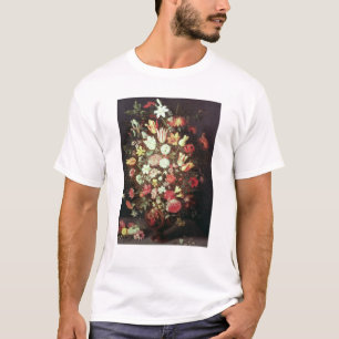 Bloemen in een vaas t-shirt