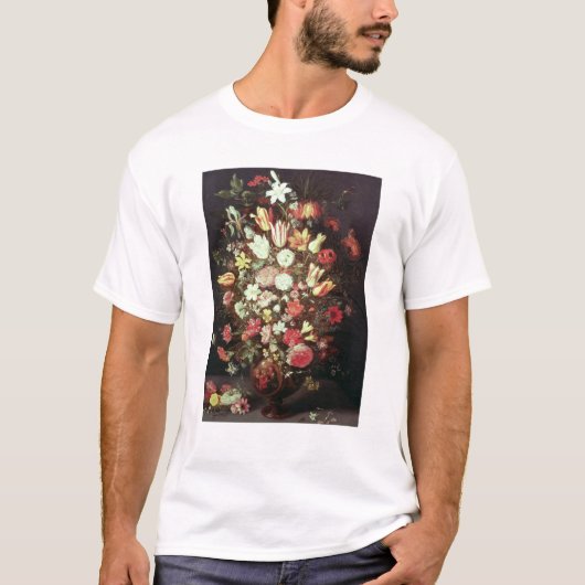 Bloemen in een vaas t-shirt (Voorkant)