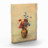 Bloemen in een vaas van Odilon Redon Fotoblokken (Links)