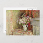 Bloemen in een Vase, 1905 Briefkaart (Voorkant / Achterkant)