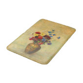  bloemen in een Vase (1910) door Odilon Redon Badmat (Gekanteld)