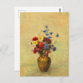  bloemen in een Vase (1910) door Odilon Redon Briefkaart (Voorkant / Achterkant)