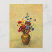  bloemen in een Vase (1910) door Odilon Redon Briefkaart (Voorkant)