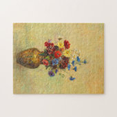  bloemen in een Vase (1910) door Odilon Redon Legpuzzel (Horizontaal)