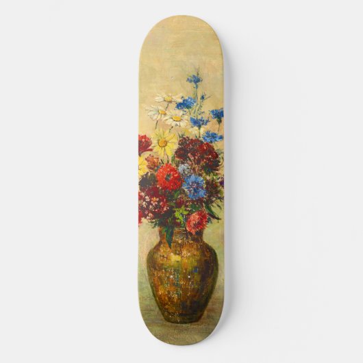  bloemen in een Vase (1910) door Odilon Redon Persoonlijk Skateboard (Voorkant)