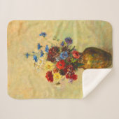  bloemen in een Vase (1910) door Odilon Redon Sherpa Deken (Voorkant (horizontaal))