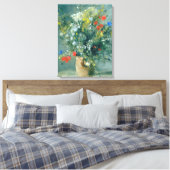 Bloemen in een Vase Auguste Renoir Fine Art Canvas Afdruk (Insitu (Slaapkamer))