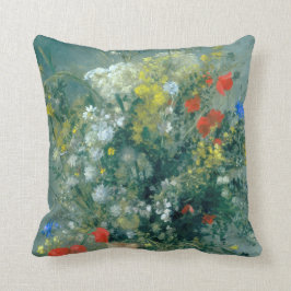 Bloemen in een Vase Auguste Renoir Fine Art Kussen