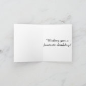 Bloemen in een Vase Birthday Kaart (Binnen)