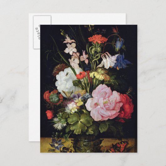 Bloemen in een Vase Briefkaart (Voorkant / Achterkant)