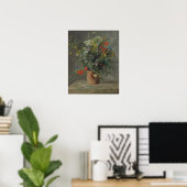 Bloemen in een Vase, c.1866 Poster (Thuiskantoor)