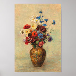 Bloemen in een Vase, c.1910 Poster