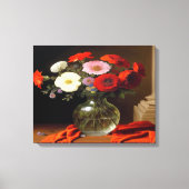 Bloemen in een vase canvaskunst canvas afdruk (Voorkant)