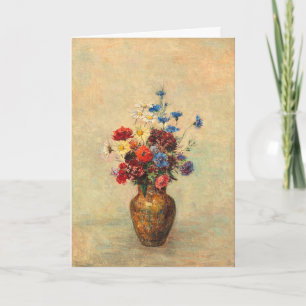 Bloemen in een Vase Kaart