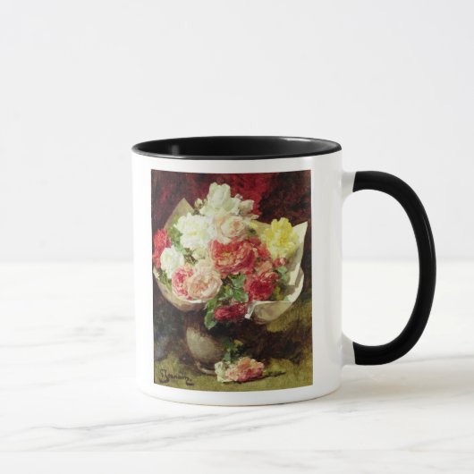 Bloemen in een Vase Mok (Rechts)
