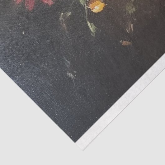 Bloemen in een Vase  olieafbrekende ontleding Tissuepapier (Detail)