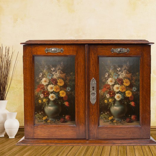 Bloemen in een Vase  olieafbrekende ontleding Tissuepapier