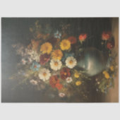 Bloemen in een Vase  olieafbrekende ontleding Tissuepapier (Voorkant)