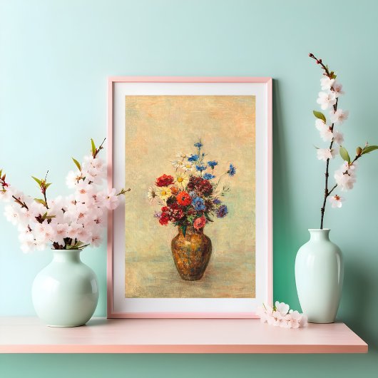 Bloemen in een Vase Poster