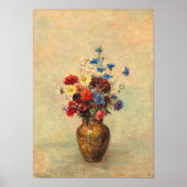 Bloemen in een Vase Poster (Voorkant)