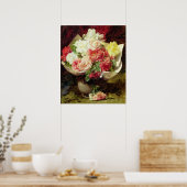 Bloemen in een Vase Poster (Keuken)
