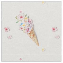 Bloemen in een wafelkegel stof