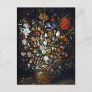 Bloemen in een Woodenschip Jan Brueghel de Ouder Briefkaart