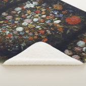 Bloemen in een Woodenschip Jan Brueghel de Ouder Sherpa Deken (3/4)