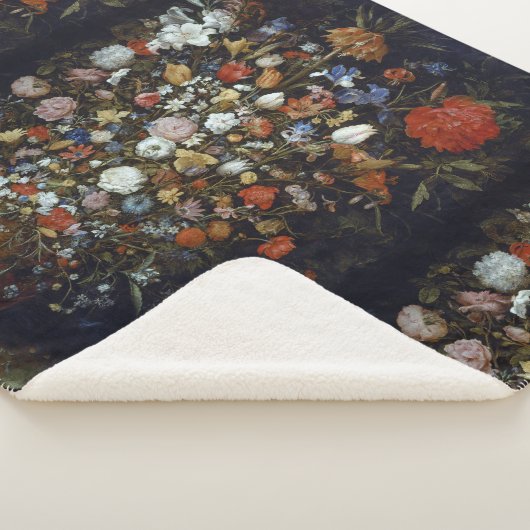 Bloemen in een Woodenschip Jan Brueghel de Ouder Sherpa Deken (3/4)