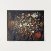 Bloemen in een Woodenschip Jan Brueghel de Ouder Wandkleed (Voorkant (horizontaal))