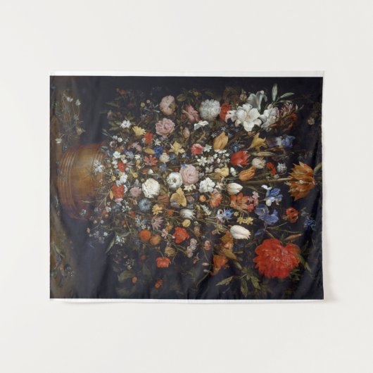 Bloemen in een Woodenschip Jan Brueghel de Ouder Wandkleed (Voorkant (horizontaal))