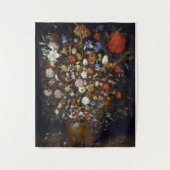 Bloemen in een Woodenschip Jan Brueghel de Ouder Wandkleed (Voorkant)