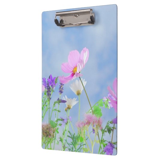  bloemen in fijne kleuren klembord (Links)