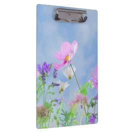 bloemen in fijne kleuren klembord