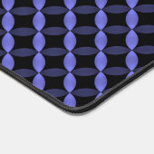 Bloemen in geometrie, blauw bureaumat (Hoek)