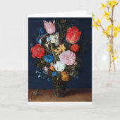 Bloemen in Glass Vessel, Jan Brueghel de Ouder Kaart (Gele Bloem)