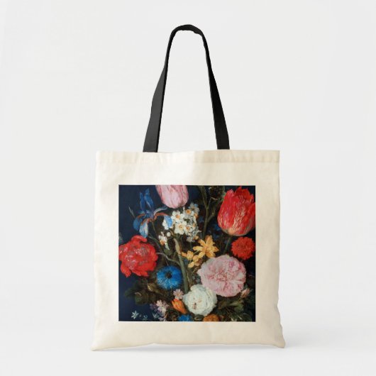 Bloemen in Glass Vessel, Jan Brueghel de Ouder Tote Bag (Voorkant)