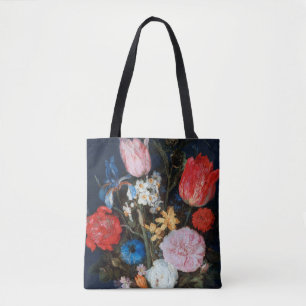 Bloemen in Glass Vessel, Jan Brueghel de Ouder Tote Bag
