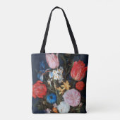 Bloemen in Glass Vessel, Jan Brueghel de Ouder Tote Bag (Achterkant)
