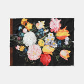 Bloemen in Glass Vessel, Jan Brueghel de Younger Fleece Deken (Voorkant (Horizontaal))